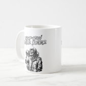 Satreifen Designs Coole trendige Tasse (Vorderseite Links)