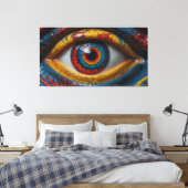Satreifen entwirft Leinwand Art (Insitu (Schlafzimmer))