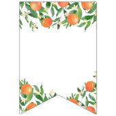 Satsuma Charcoal Main Squeeze Citrus Brautparty Wimpelkette (Erste Fahne)