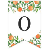 Satsuma Charcoal Main Squeeze Citrus Brautparty Wimpelkette (Dritte Fahne)