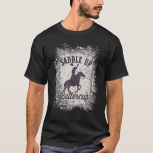 Sattel auf Buttercup-Shirt Frauen Männer Western-R T-Shirt