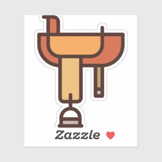 Sattel Aufkleber (Blatt)