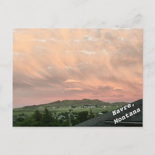 Sattel Butte, Havre, Montana Postkarte (Vorderseite)