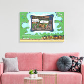 Sattel drauf | Abschluss 24x16 Leinwanddruck (Insitu (Wohnzimmer))