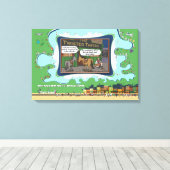 Sattel drauf | Abschluss 24x16 Leinwanddruck (Insitu (Holzboden))