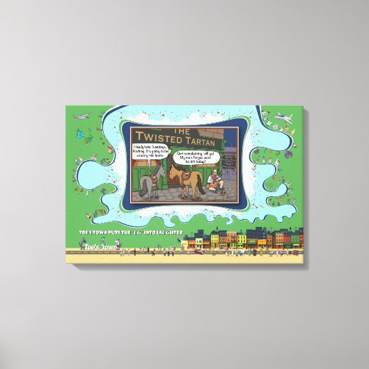 Sattel drauf | Abschluss 24x16 Leinwanddruck (Vorderseite)