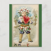 Sattel: Heiliger Junge mit Herz Postkarte (Vorderseite)