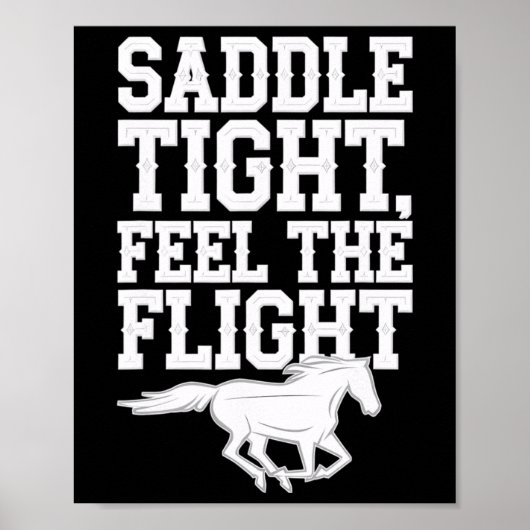 Sattel-Kampf fühlen die Flight-Reittiere & Amphe;  Poster (Vorne)