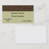 Sattel-Leder Visitenkarte (Vorne/Hinten)