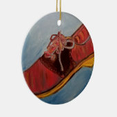 Sattel-Schuh Keramik Ornament (Rechts)