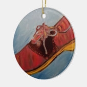 Sattel-Schuh Keramik Ornament (Links)