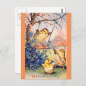 Sattel: Swinging Biddy Postkarte (Vorne/Hinten)