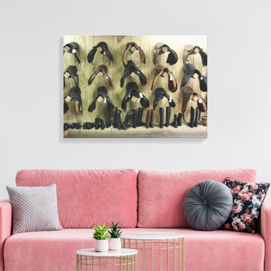 Sattel und Stiefel Leinwanddruck (Insitu (Wohnzimmer))
