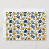 Sattel Up Pferd Lover Sonnenblume Geburtstag Einladung (Rückseite)