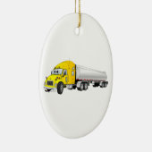 Sattelanhänger-Cartoon Keramikornament (Rechts)