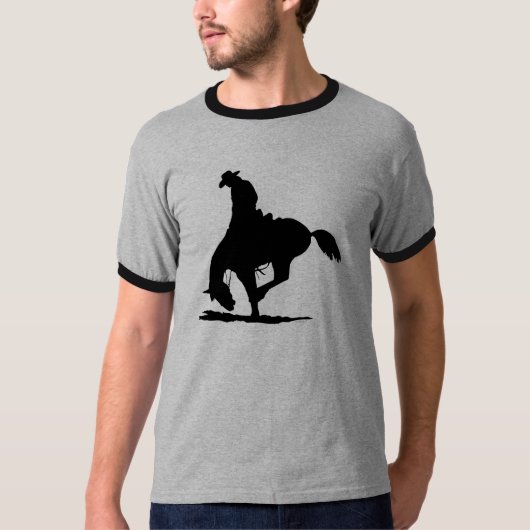 Sattelbronc-Reiten T-Shirt (Vorderseite)