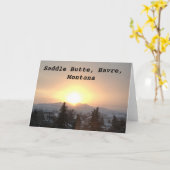 SattelButte, Havre Montana Karte (Gelbe Blume)