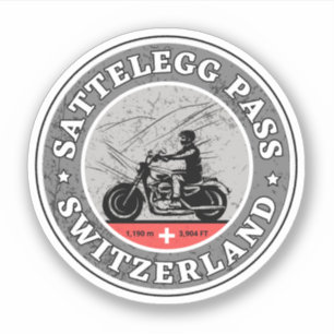 Sattelegg - Tour durch die Schweizer Alpen Aufkleber