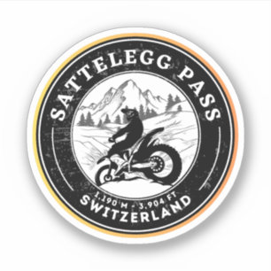 Sattelegg - Tour durch die Schweizer Alpen Aufkleber