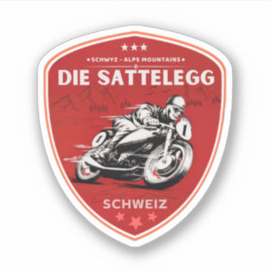 Sattelegg - Tour durch die Schweizer Alpen Aufkleber