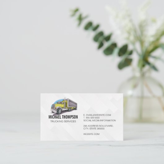 Sattelkraftfahrer Visitenkarte (Stehend Vorderseite)