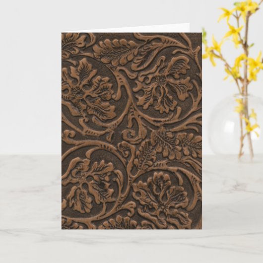 Sattelleder - Mitteilungskarten (Gelbe Blume)