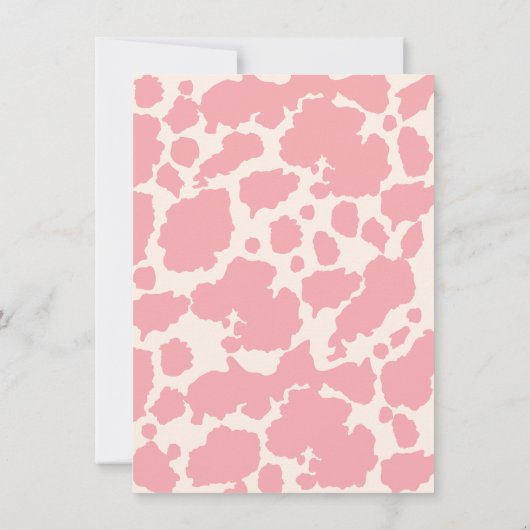 Satteln Sie die Floral Pony Babydusche Einladung (Rückseite)