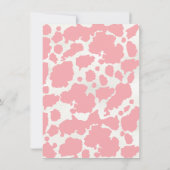 Satteln Sie die Floral Stiefel Babydusche Einladung (Rückseite)