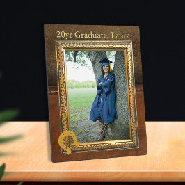 Satteln Sie die Imitate Leather Graduate Fotoplatte