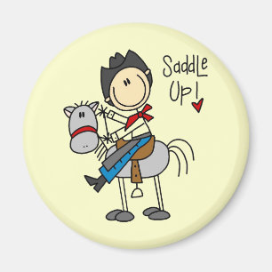 Satteln Sie oben Cowboy-T-Shirts und Geschenke Magnet