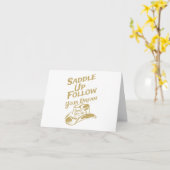 Satteln Sie sich und folgen Sie Ihrem Traum, Reits Karte (Gelbe Blume)