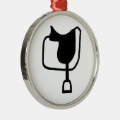 Sattelpferd Ornament Aus Metall (Rechts)