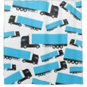 Sattelschlepper Duschvorhang (Vorderseite)