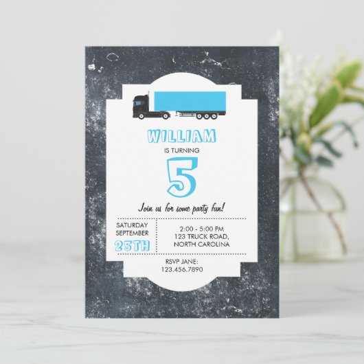 Sattelschlepper Einladung (Stehend Vorderseite)