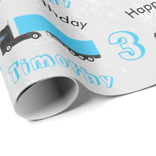 Sattelschlepper Geschenkpapier (Rolleneckpunkt)