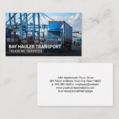 Sattelschlepper im Versandhafen Visitenkarte (Vorne/Hinten)