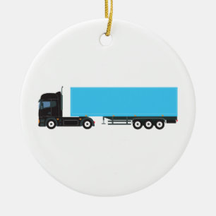 Sattelschlepper Keramik Ornament