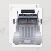 Sattelschlepper mit Scheinwerfern Postkarte (Vorne/Hinten)