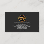 Sattelschlepper mit zwei Ton-Farben Visitenkarte (Rückseite)