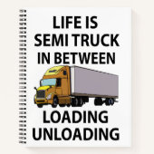 Sattelschlepper Notizblock (Vorderseite)