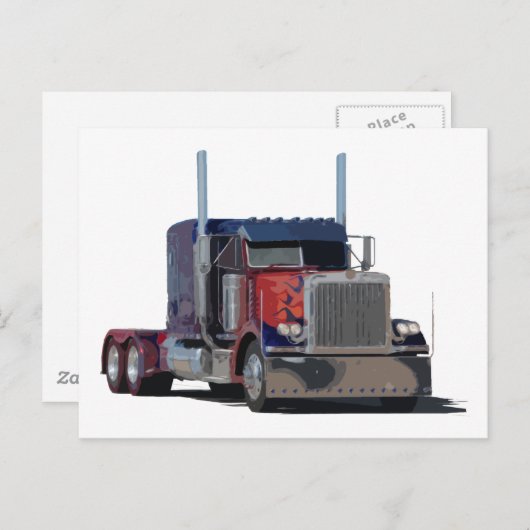 Sattelschlepper Postkarte (Vorne/Hinten)
