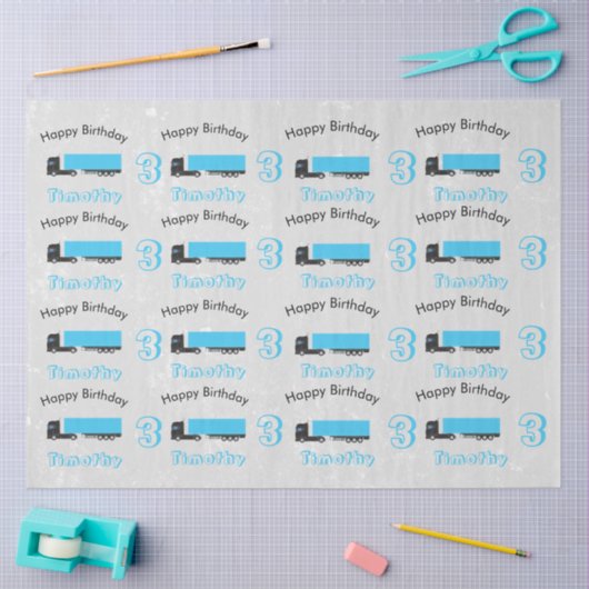 Sattelschlepper Seidenpapier (Basteln)