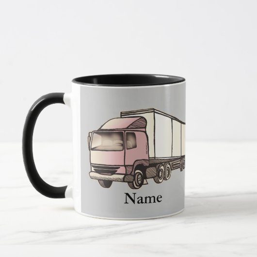 Sattelschlepper Tasse (Links)