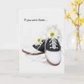 Sattelschuhe Geburtstags-Spaß Karte (Gelbe Blume)