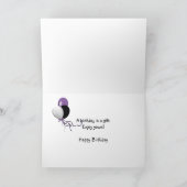 Sattelschuhe und Daisy zum Geburtstag Karte (Innenseite)