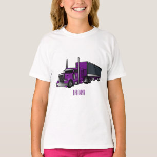 Sattelzug Cartoon-Illustration T-Shirt