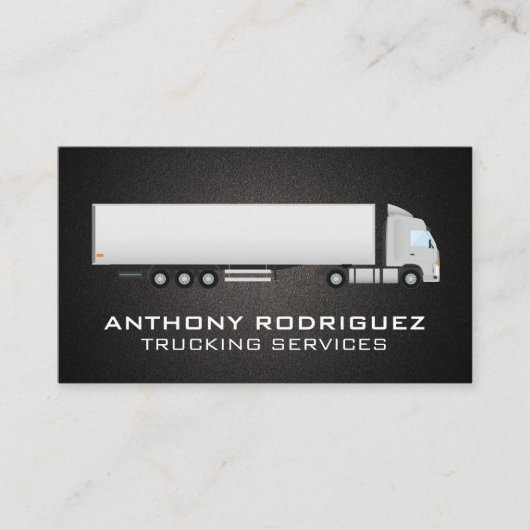 Sattelzug und Anhänger Visitenkarte (Vorderseite)