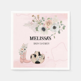 Sätten Sie die moderne Western Cowgirl Custom Serviette