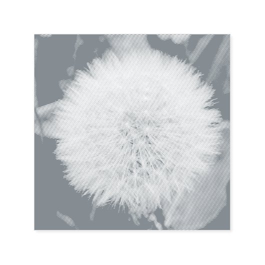 Sättigen der Blume Dandelion Selbstfarbige Briefma Permastempel (Design)