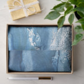 Sättigte blaue Wasserfarbe Seidenpapier (Geschenk)